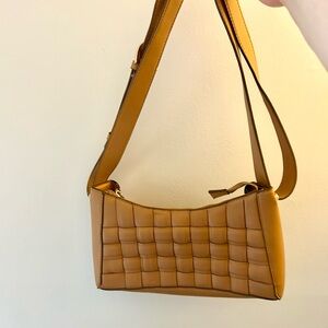 a new day Brown Quilted Crossbody Bag